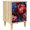 vidaXL Mesa de noche KIEL Roble Sonoma 36 x 33 x 50 cm