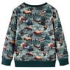Sudadera infantil verde oscuro 104