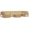 vidaXL Conjunto de sof&aacute;s de exterior 8 uds. y Beige