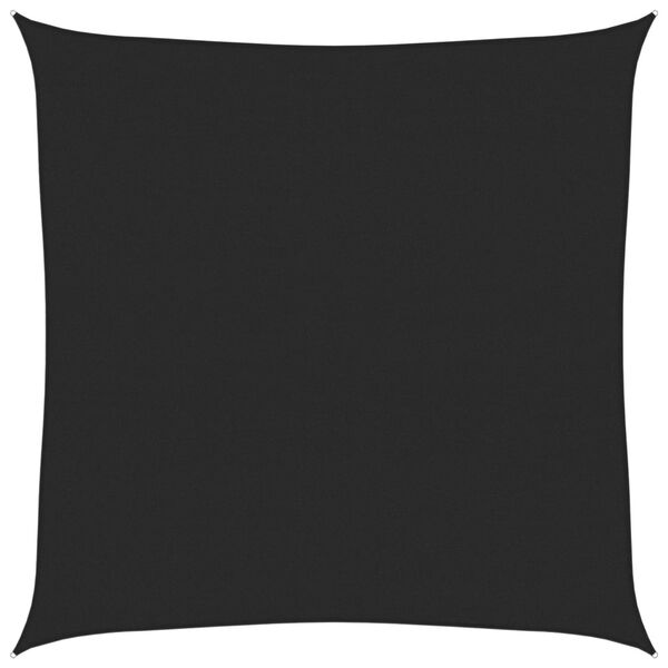 vidaXL Toldo de vela negro HDPE 160 g/m&sup2; 7x7 m
