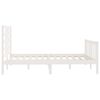 vidaXL Estructura de cama sin colch&oacute;n madera de pino blanca 140x200 cm
