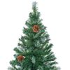 vidaXL &Aacute;rbol de navidad glaseado con pi&ntilde;as 150 cm