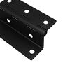 vidaXL Bisagra 2 pcs Negro 38 x 17 x 60 mm Hierro