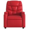vidaXL Sillón de majaje elevable eléctrico cuero artificial rojo