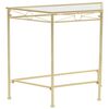 vidaXL Mesa auxiliar de estilo vintage metal 87x34x73 cm dorada