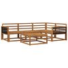 vidaXL Conjunto de sof&aacute;s de exterior 5 pcs Natural