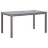 vidaXL Mesa de jard&iacute;n madera maciza de acacia gris lavado 140x80x74 cm