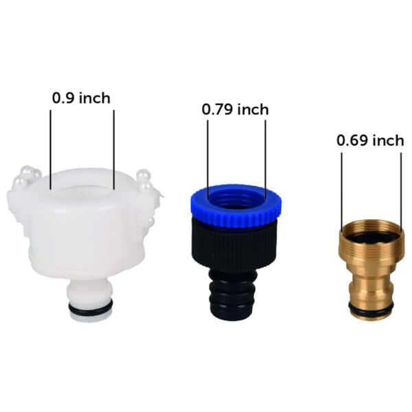 FLAMINGO Guante de limpieza con manguera azul y negro