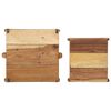 vidaXL Bandeja 2 pcs Marr&oacute;n 29 x 31 x 10 cm Madera s&oacute;lida recuperada