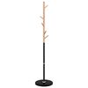 vidaXL Perchero de hierro con recubrimiento en polvo negro 172 cm