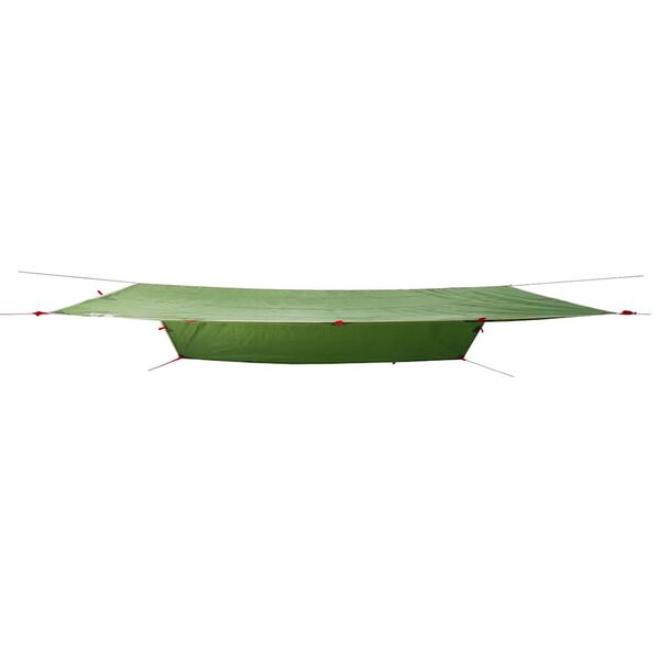 vidaXL Lona de camping impermeable verde 360x294 cm