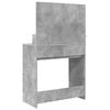 vidaXL Mesas de tocador de dormitorio Gris Concreto 80 x 39,6 x 135 cm