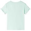 Camiseta infantil verde menta claro 140