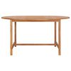 vidaXL Mesa de jard&iacute;n de madera de teca maciza 150x76 cm