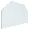 vidaXL Placa de vidrio para chimenea Transparente 80 x 50 cm Cristal