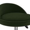 vidaXL Sillas de comedor giratorias 4 uds terciopelo verde oscuro