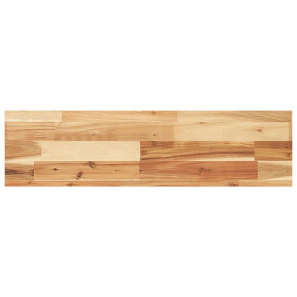 vidaXL Estante flotante madera acacia maciza acabado aceite 80x20x4 cm