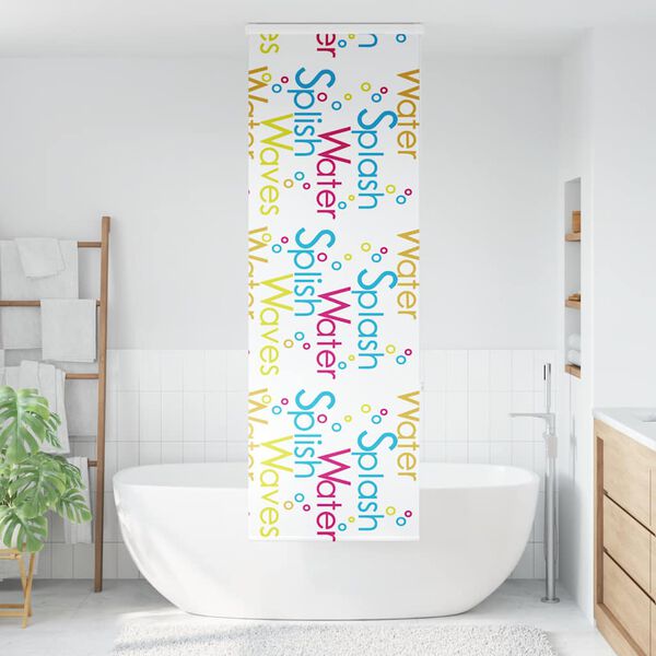 vidaXL Estor enrollable para ducha con casete 60x240cm tela ancho 56cm