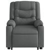 vidaXL Sillón eléctrico reclinable elevable de tela gris oscuro