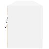 vidaXL Mueble de TV de pared con LED blanco 180x31x38 cm