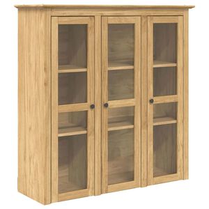 vidaXL Armario con Puertas de Cristal BODO Marr&oacute;n miel