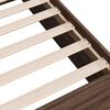 vidaXL Estructura de cama madera de ingeniería roble marrón 90x200 cm
