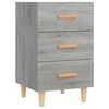 vidaXL Mesita de noche madera de ingenier&iacute;a gris Sonoma 40x40x66 cm