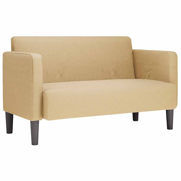 vidaXL Sof&aacute; Loveseat gris verdoso 109 cm tejido de pana