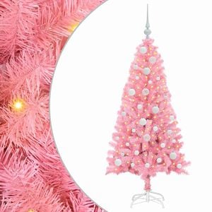 vidaXL &Aacute;rbol de Navidad Rosa 120 cm PVC