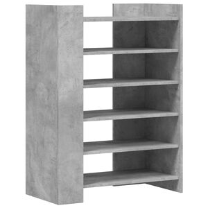 vidaXL Mueble zapatero madera ingenier&iacute;a gris hormig&oacute;n 74,5x37,5x100cm