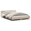 vidaXL Estructura de cama sin colch&oacute;n madera maciza de pino 160x200 cm