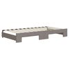 vidaXL Sof&aacute; cama nido con cajones tela gris taupe 100x200 cm
