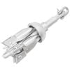 vidaXL Ancla plegable hierro fundido galvanizado caliente plata 0,7 kg