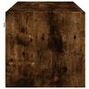vidaXL Mueble de pared puertas de vidrio roble ahumado 102x37x35 cm