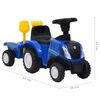 vidaXL Tractor para niños New Holland azul