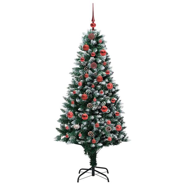 vidaXL Árbol de Navidad artificial Verde 150 cm PVC y Acero y Plástico