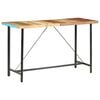 vidaXL Mesa alta de cocina de madera maciza reciclada 180x70x107 cm