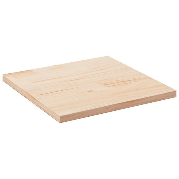 vidaXL Tablero de mesa cuadrado de madera maciza de pino 80x80x2,5 cm