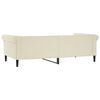 vidaXL Sof&aacute; cama cuero sint&eacute;tico color crema 100x200 cm