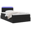 vidaXL Cama con almacenamiento y LED Negro 120 x 190 cm Terciopelo