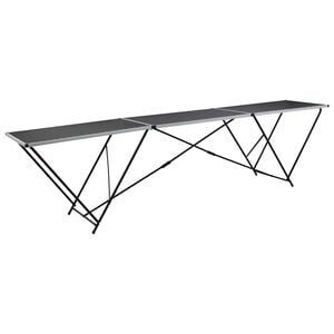 vidaXL Mesa para empapelar plegable de MDF y aluminio 300x60x78 cm