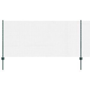 vidaXL Valla de alambre soldado con poste 25 x 1 m (A x H)