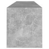vidaXL Mueble de TV madera contrachapada gris hormigón 120x30x40,5 cm