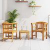 vidaXL Conjunto de sal&oacute;n Rosa del jard&iacute;n 3 pcs Madera de Acacia S&oacute;lida