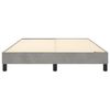 vidaXL Estructura de cama con somier terciopelo gris claro 140x200 cm