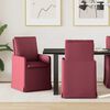 vidaXL Sillas de comedor 2 pcs Rojo vino tinto 57 x 67 x 98 cm tela