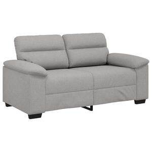 vidaXL Sof&aacute; de 2 plazas color gris nube, 160x81x84 cm, de tela