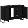 vidaXL Gabinete de Ba&ntilde;o con almacenamiento Roble Negro 90 x 30 x 60 cm
