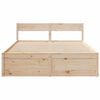 vidaXL Estructura de cama sin colchón madera de pino blanco 150x200 cm