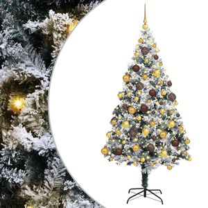 vidaXL &Aacute;rbol de Navidad artificial 180 cm PVC y Acero y Pl&aacute;stico